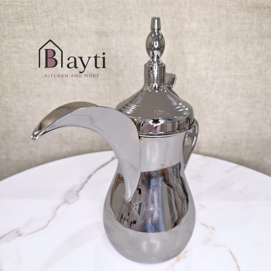 Bayti Luxury emirates Arabic Coffee Pot - Stainless Steel, Elegant Design, Perfect for Traditional Coffee Brewing