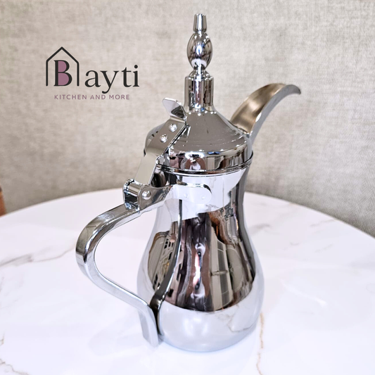 Bayti Luxury emirates Arabic Coffee Pot - Stainless Steel, Elegant Design, Perfect for Traditional Coffee Brewing